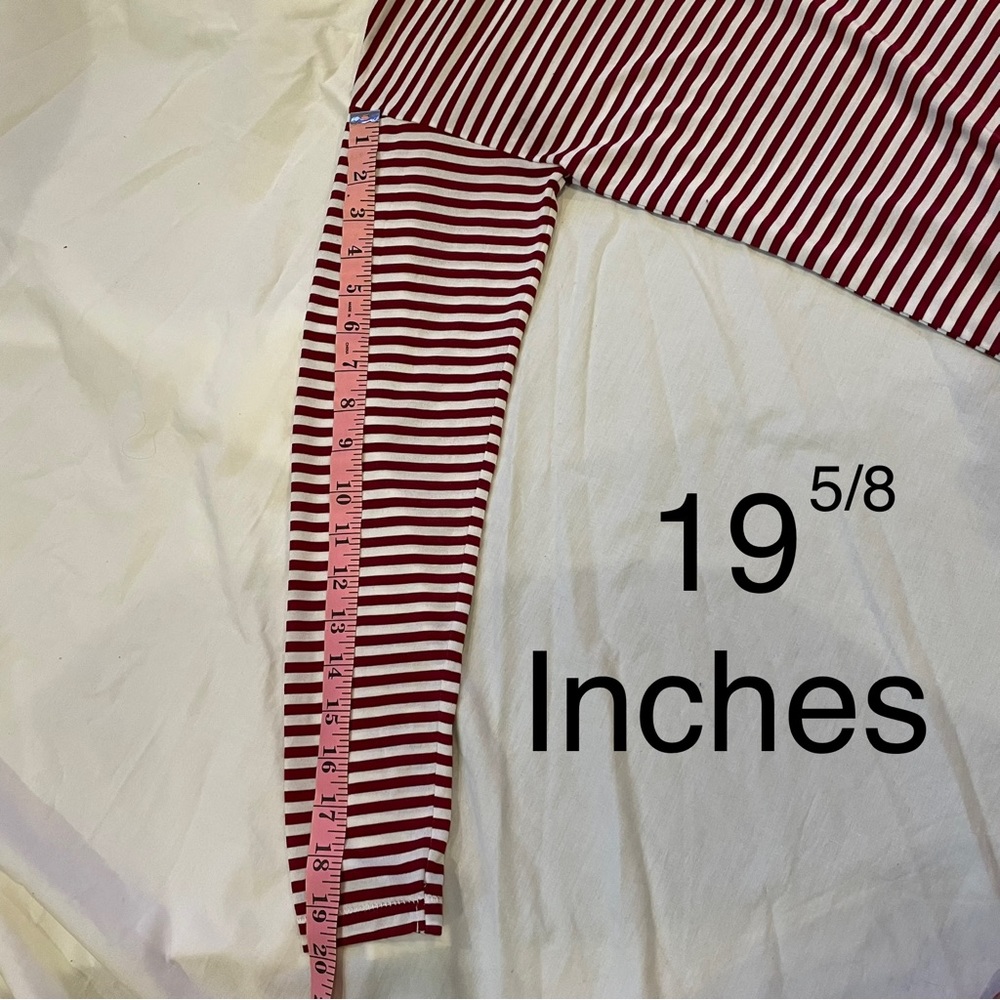 H&M long sleeve red and white striped shirt - Picture 6 of 8